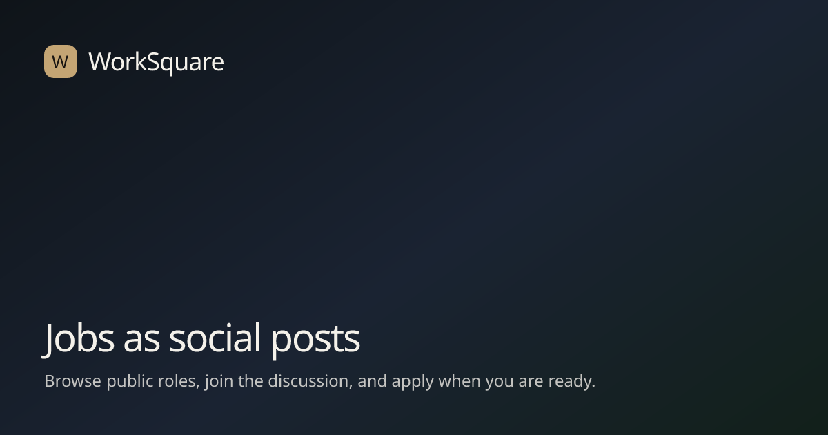 Jobs | WorkSquare
